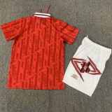 1992-1994 Man Utd Home Kids Retro Soccer Jersey