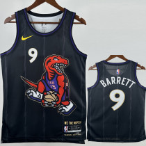 24-25 Raptors BARRETT #9 Black City Edition Top Quality Hot Pressing NBA Jersey