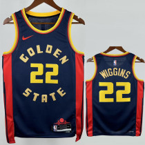 24-25 WARRIORS WIGGINS #22 Royal blue City Edition Top Quality Hot Pressing NBA Jersey