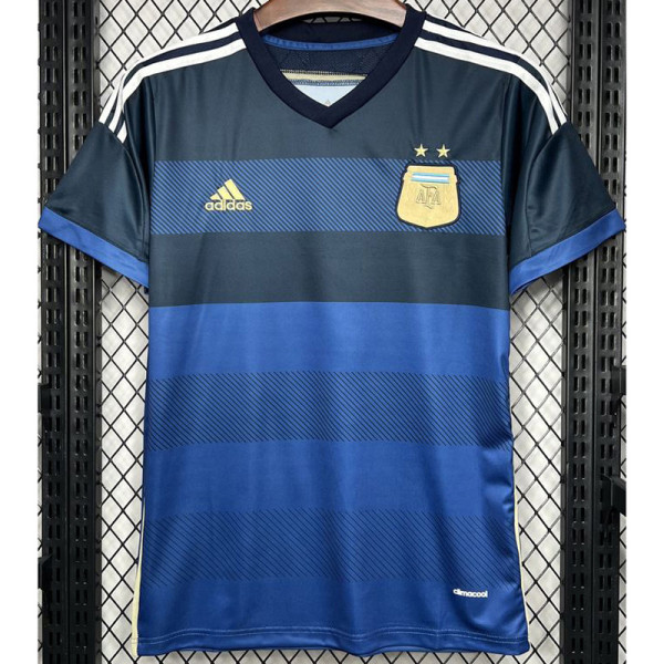 2014 Argentina Away Retro Soccer Jersey