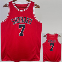 2023 SHOHOKU MIYAGI #7 Red Top Quality Hot Pressing NBA Jersey