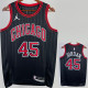 22-23 BULLS JORDAN #45 Black Top Quality Hot Pressing NBA Jersey (Trapeze Edition) 飞人版