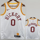 2019-20 Indiana Pacers HALIBURTON #0 White Retro Top Quality Hot Pressing NBA Jersey