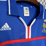2000-2001 France Home Retro Soccer Jersey