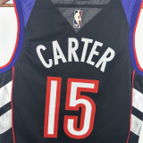 24-25 Raptors CARTER #15 Purple Retro Top Quality Hot Pressing NBA Jersey