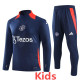 24-25 Man Utd Royal blue Kids Long Sleeve Training Tracksuit (童装)