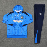 24-25 CHE Blue Hoodie Tracksuit (卫衣套装)