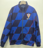 24-25 Croatia Lake blue & Blue Double Sided Windbreaker (双面风衣)