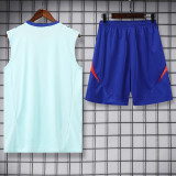 24-25 Spain Light blue Tank top and shorts suit