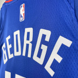 22-23 Clippers GEORGE #13 Blue Top Quality Hot Pressing NBA Jersey