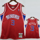 1996-97 76ERS IVERSON #3 Red Retro Top Quality Hot Pressing NBA Jersey
