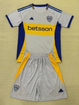 25-26 Boca Grey Concept Edition Kids Soccer Jersey