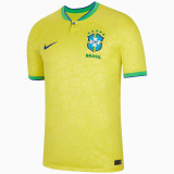22-23 Brazil Home World Cup Fans Soccer Jersey