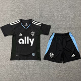 25-26 CHarlotte Away Kids Soccer Jersey