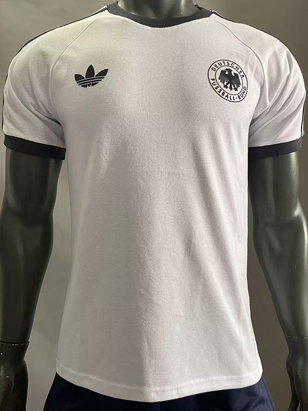 2024 Germany White Casual Retro Edition T-Shirts (High Quality)