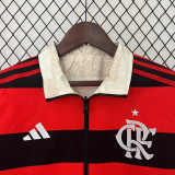 23-24 Flamengo Red & Beige Double Sided Windbreaker (双面风衣)