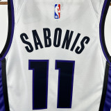23-24 Kings SABONIS #11 White Top Quality Hot Pressing NBA Jersey