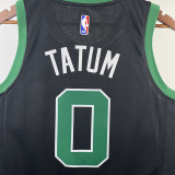 22-23 CELTICS TATUM #0 Black Top Quality Hot Pressing NBA Jersey (Trapeze Edition) 飞人版