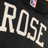 KNICKS Glory version ROSE #4 Black Top Quality Hot Pressing NBA Jersey