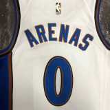 22-23 Wizards ARENAS #0 White Top Quality Hot Pressing NBA Jersey (Retro Logo)