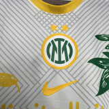 2024 INT White Yellow Special Edition Fans Soccer Jersey