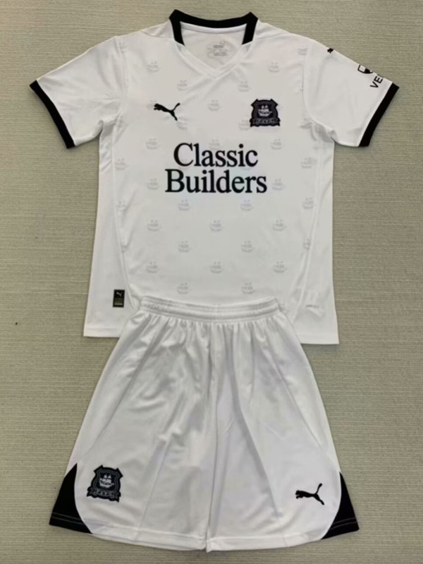 24-25 Plymouth Away Kids Soccer Jersey