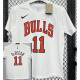 T169 BULLS DEROZAN #11 White High Quality Casual T-Shirt