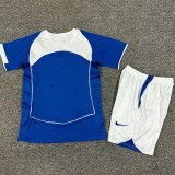 2004 Brazil Away Kids Retro Soccer Jersey