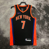 22-23 KNICKS ANTHONY #7 Black City Edition Top Quality Hot Pressing NBA Jersey