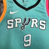 22-23 Sa Spurs PARKER #9 Blue City Edition Top Quality Hot Pressing NBA Jersey