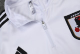 24-25 Japan White Half Pull Tracksuit (半拉链)(悟空)