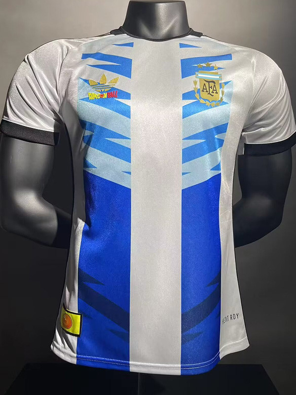 24-25 Argentina White Blue Special Edition Player Version Soccer Jersey