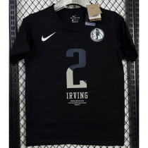 T140 Dallas Mavericks IRVING #2 Black High Quality Casual T-Shirt