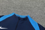 2024 NK Royal Blue Half Pull Tracksuit #812(半拉链)
