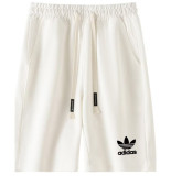 2025 AD White Pure Cotton Fabric Casual Short Pants