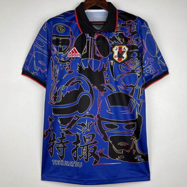 2023 Japan Blue Cartoon Tokusatsu Edition Fans Soccer Jersey (特摄版)