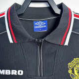 1998-1999 Man Utd Black Retro Retro Soccer Jersey