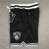 NETS Black City Edition Top Quality NBA Pocket Pants #篮网队