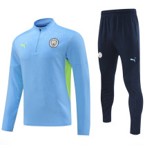 24-25 Man City Light blue Half Pull Tracksuit (半拉链)