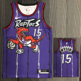 Raptors CARTER #15 Purple Retro Top Quality Hot Pressing NBA Jersey