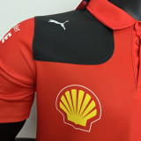 2023 F1 Ferrari Polo Red Racing Suit(有领)
