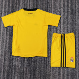 2011-2012 RMA Yellow GoalKeeper Kids Retro Soccer Jersey