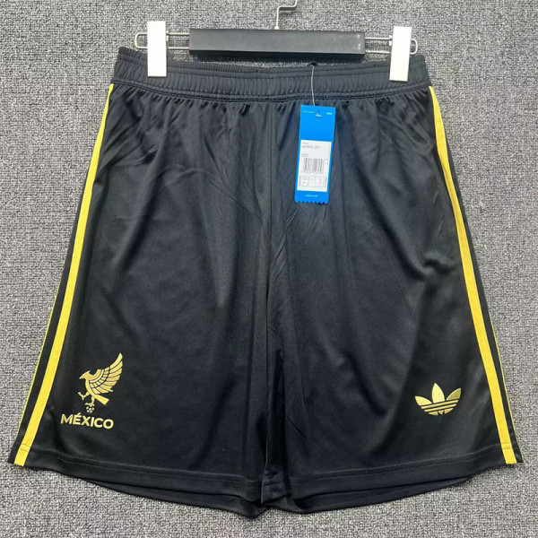 25-26 Mexico Gold Cup Black Shorts Pants