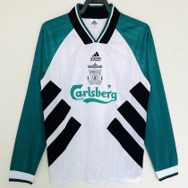 1993-1995 LIV Away Long Sleeve Retro Soccer Jersey (长袖)