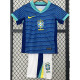 24-25 Brazil Away Kids Soccer Jersey