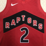 22-23 Raptors LEONARD #2 Red Top Quality Hot Pressing NBA Jersey