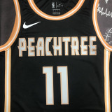 HAWKS YOUNG #11 Black Top Quality Hot Pressing NBA Jersey