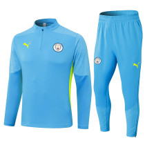 24-25 Man City Light blue Half Pull Tracksuit (半拉链)