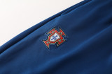 24-25 Portugal Royal blue Jacket Tracksuit #01