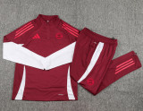 24-25 Bayern Deep Red Kids Half Pull Tracksuit (童装)(半拉链)